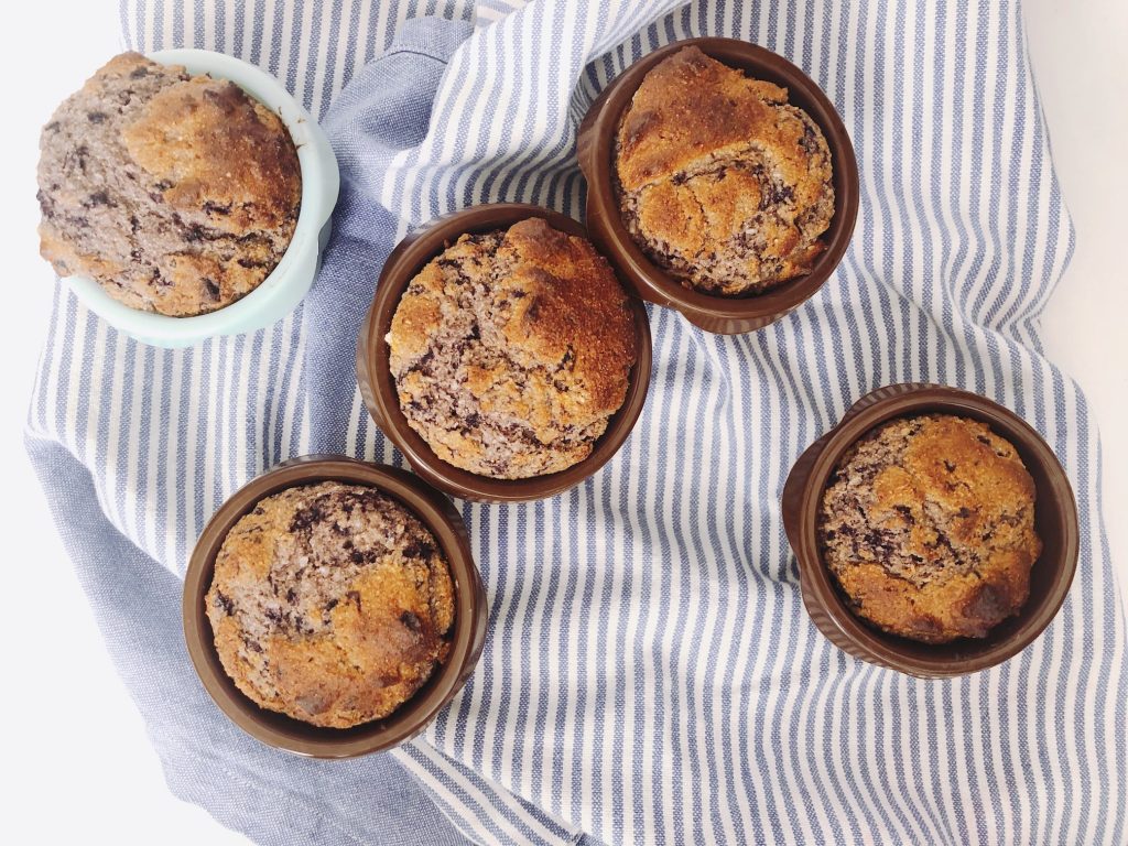 crazy easy gluten free blender blueberry muffins