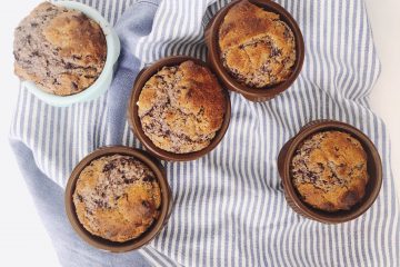crazy easy gluten free blender blueberry muffins